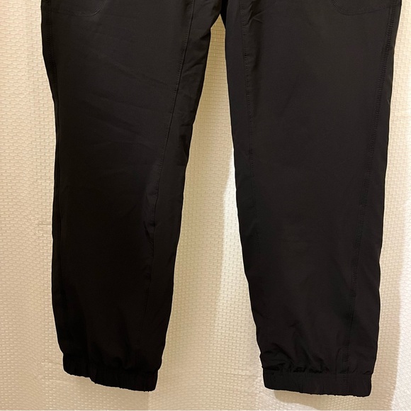 Eddie Bauer Fleece Lined Joggers Outdoor Winter Trail Drawstring Black Size 6 - Picture 3 of 14
